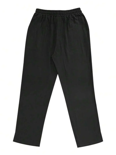 Pantalon léger en lin avec cordon