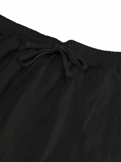 Pantalon léger en lin avec cordon