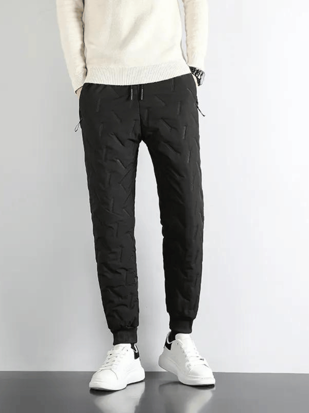 Pantalon de Jogging en Polaire Doublé