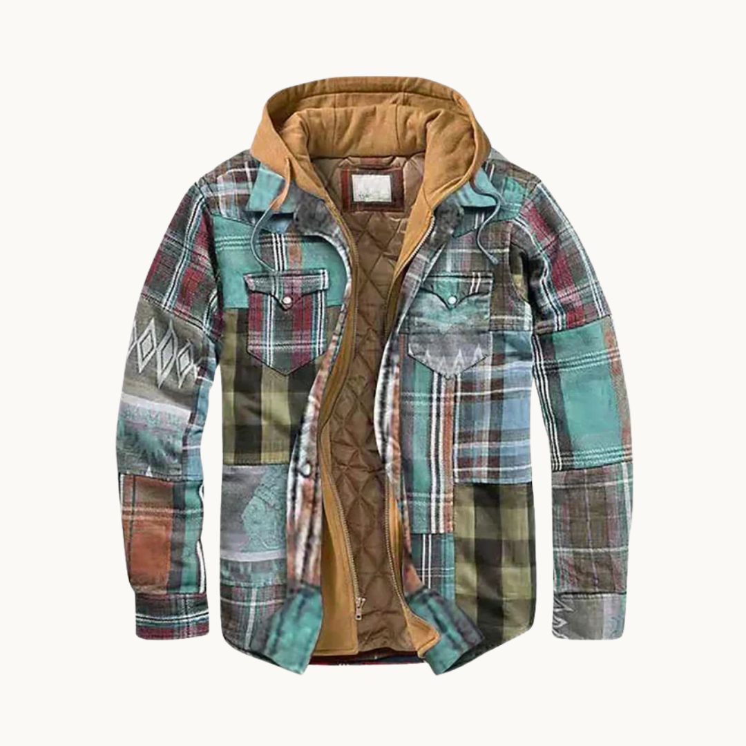 Veste vintage de luxe avec fermeture éclair