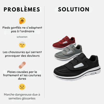 Lunessa™ | Pro Série 3 - Chaussures diabétiques (Unisexe)