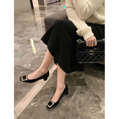 Narella™ | Sandales élégantes à talon moyen et bout carré