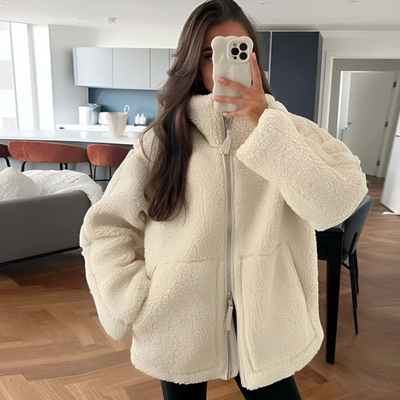 Jade | Veste en teddy fleece