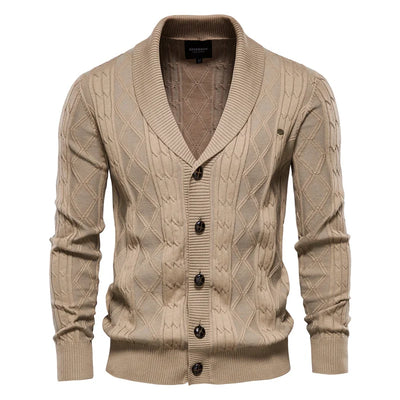 Cardigan pur hommes avec boutons