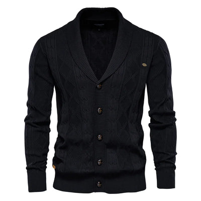 Cardigan pur hommes avec boutons