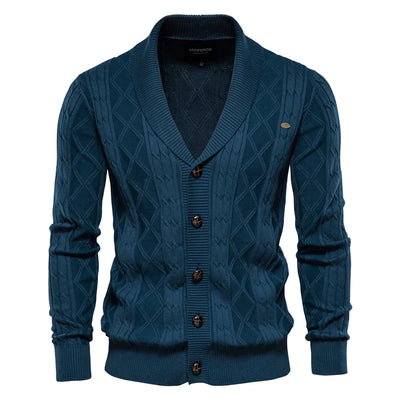 Cardigan pur hommes avec boutons